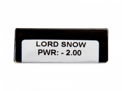 CRAZY LENS - Lord Snow - dienas ar dioptriju (2 lēcas)