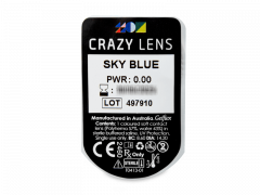 CRAZY LENS - Sky Blue - dienas bez dioptrijas (2 lēcas)
