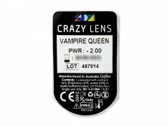 CRAZY LENS - Vampire Queen - dienas ar dioptriju (2 lēcas)