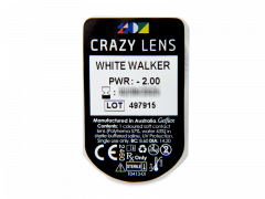 CRAZY LENS - White Walker - dienas ar dioptriju (2 lēcas)