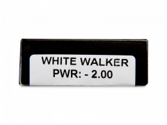 CRAZY LENS - White Walker - dienas ar dioptriju (2 lēcas)