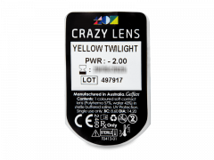 CRAZY LENS - Yellow Twilight - dienas ar dioptriju (2 lēcas)
