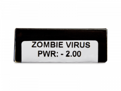 CRAZY LENS - Zombie Virus - dienas ar dioptriju (2 lēcas)