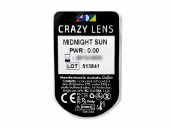 CRAZY LENS - Midnight Sun - dienas bez dioptrijas (2 lēcas)