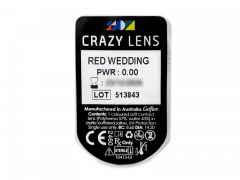 CRAZY LENS - Red Wedding - dienas bez dioptrijas (2 lēcas)