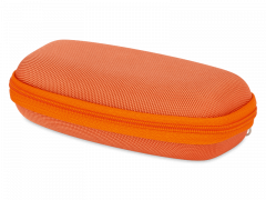 Bērnu briļļu futlāris ar rāvējslēdzēju - oranžs 