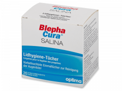 BlephaCura Salina sterilās acu plakstiņu kopšanas salvetes 20 gb. 