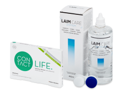 Contact Life spheric (6 lēcas) + LAIM-CARE Šķīdums 400 ml