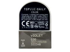 TopVue Daily Color - Violet - dienas bez dioptrijas (2 lēcas)