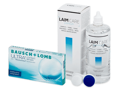 Bausch + Lomb ULTRA Multifocal for Astigmatism (6 lēcas) + Laim Care šķīdums 400 ml