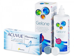 Acuvue Oasys (6 lēcas) + Gelone Šķīdums 360 ml